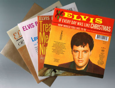 נדיר! חמישה תקליטונים 7", Elvis Presley, הוצאה מוגבלת