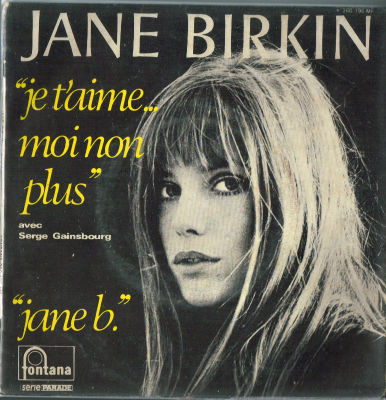 תקליט 7" Jane Birkin, תוצרת צרפת