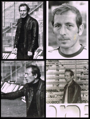 צבי סינגל - לוט 4 תצלומים של שחקן ומאמן העבר, צבי סינגל, מי שהיה כוכב הפועל ירושלים בשנות השישים 