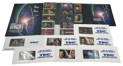 מסע בין כוכבים - אוסף של 29 טלכרדים בנושא סדרת הטלוויזה המיתולוגית. כולל 9 פולדרים ועמודי 