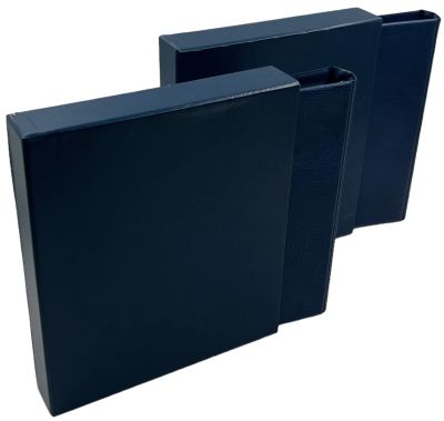 לוט 2 אלבומים עם 4 טבעות, ריקים, כל אלבום מכיל 13 דפים המחולקים ל2 ול 1. לאלבומים קסטה והם 