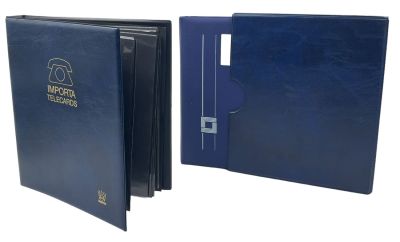 לוט 2 אלבומים עם 4 טבעות, ריקים, כולל: 1. אלבום עם קסטה מכיל 12 דפים לטלכרדים המחולקים ל 8. 2. 