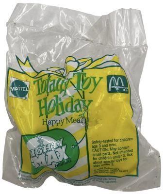 MIGHTY MAX - צעצוע מקדונלד MIGHTY MAX, אריזה מקורית, שנת 1993. לא נפתח מעולם. הצעצוע כולל מעטפת 