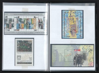 אלבום 60 דפיות מזכרת שונות בתוך האבידים, כולל: תביל שנה אחת לבול ישראל, אלעל, חלונות ארדון 