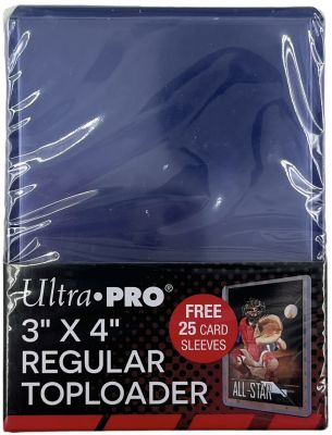 Ultra pro 3x4 top premium top loaders - חבילת טופ לואדרים איכותיים פרימיום סגורה, גודל מתאים 