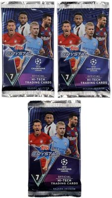 ליגת אלופות - לוט 3 מעטפות של TOPPS, סדרת CRYSTAL, ליגת אלופות, עונת 2019-20, עם אפשרות לשלוף קלף 
