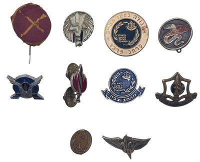 לוט 10 סיכות צה"ליות שונות. ביניהן מוקדמות ונדירות