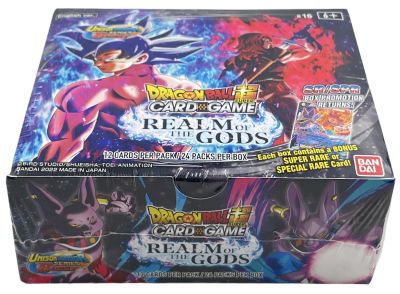 Dragon ball super Realm of the gods - קופסת קלפים סגורה של דרגון בול סופר - Realm of gods. הקופסה 