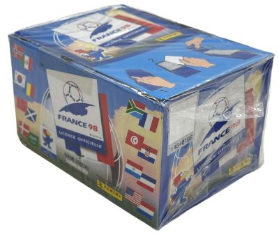 FRANCE 98 - קופסת קלפים של מונדיאל 1998 בצרפת - FRANCE 98 - הוצאת PANINI. אחד הבוקסים המבוקשים 