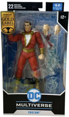 DC - בובת פיגר של שאזאם SHAZAM! סדרת DC Multiverse, תוצרת McFarlane Toys, גולד לייבל. שנת 2022. 