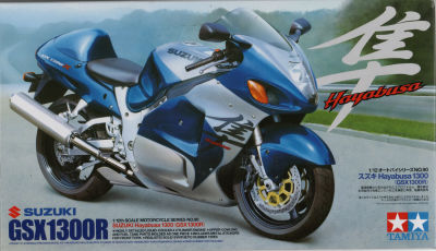 SUZUKI GSX1300R - דגם גדול להרכבת אופנוע SUZUKI GSX1300R, חברת TAMIYA, מודל 90, סגור