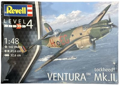 LOCKHEED VENTURA - דגם גדול להרכבת מטוס קרב LOCKHEED VENTURA MK 2, חברת REVELL, מודל 04946, כולל 