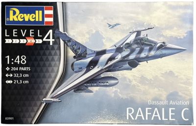 RAFLE - דגם גדול להרכבת מטוס קרב RAFLE C, חברת REVELL, מודל 03901, כולל 204 חלקים. סגור