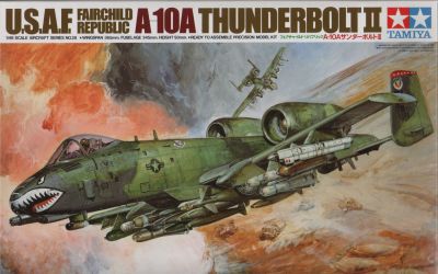 THUNDERBOLT - דגם גדול להרכבת מטוס קרב A-10A THUNDERBOLT 2, חברת TAMIYA, מודל 61028-3300, סגור
