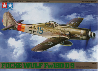 FOCKE WULF FW190 D-9 - דגם גדול להרכבת מטוס קרב FOCKE WULF FW190 D-9, חברת TAMIYA, מודל 41, סגור