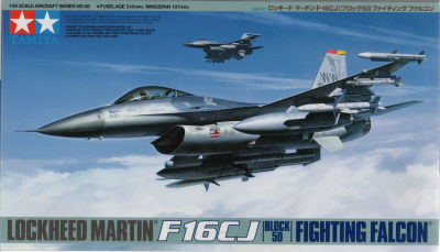 LOCKHEED MARTIN F-16CJ - דגם גדול להרכבת מטוס קרב LOCKHEED MARTIN F-16CJ, חברת TAMIYA, מודל 98, סגור