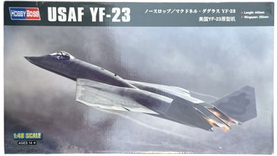 USAF YF-23 - דגם גדול להרכבת מטוס קרב USAF YF-23, חברת HOBBY BOSS, מודל 81722, סגור