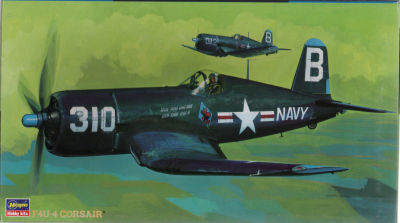 F4U-4 CORSAIR - דגם גדול להרכבת מטוס קרב F4U-4 CORSAIR, חברת HASEGAWA, מודל 09125, סגור