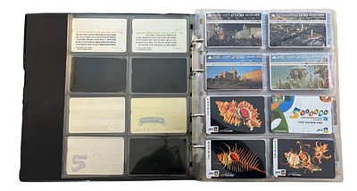 אוסף של 227 טלכרטים בזק מסודר באלבום. האוסף כולו מורכב מטלכרטים של חברת בזק. כולל כפילויות. 