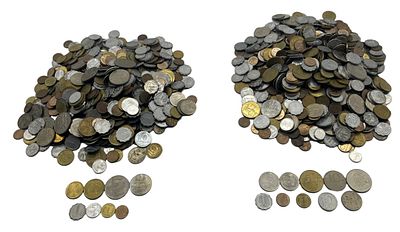 לוט מטבעות ישראל לא ממוינים במשקל 4 ק"ג. סדרות שונות, שנים שונות