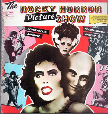 תקליט מופע הקולנוע של רוקי, תוצרת חוץ, פגמים בצד העטיפה. מצב התקליט: EX