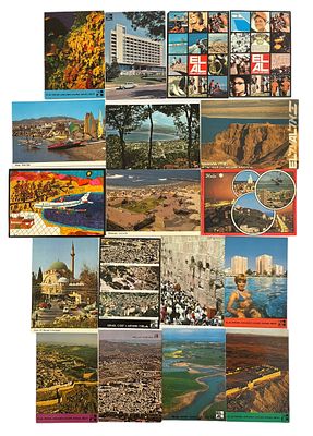 אל על - לוט 18 גלויות אל על, אתרים בישראל, תקופות שונות