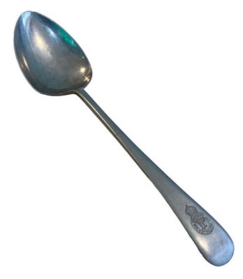 PALESTINE POLICE - כף גדולת מימדים עם חריטת סמל משטרת המנדט, PAELSTINE POLICE