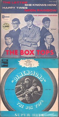 לוט 2 תקליטוני 7", The Box Tops, תוצרת הארץ