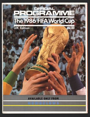 מונדיאל 1986 - תוכניה רשמית של משחקי גביע העולם במקסיקו 1986, הכוללת מידע על הנבחרות והסגלים 