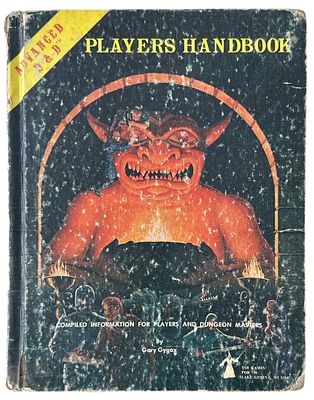 מבוכים ודרקונים - מבוכים ודרקונים, ספר השחקן Players Handbook, שנת 1978. ספר מבוכים ודרקונים, ספר 