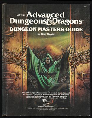 מבוכים ודרקונים - מבוכים ודרקונים, ספר השחקן Dungeon Masters Guide, שנת 1979. ספר מבוכים ודרקונים 