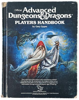 מבוכים ודרקונים - מבוכים ודרקונים, ספר השחקן Players Handbook, שנת 1980. ספר מבוכים ודרקונים, ספר 