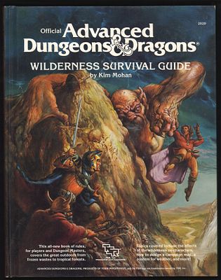 מבוכים ודרקונים - מבוכים ודרקונים, ספר Wilderness Survival Guide, שנת 1986. ספר מבוכים ודרקונים 