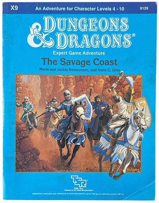 מבוכים ודרקונים - חוברת משחק מבוכים ודרקונים, The Savage Coast, שנת 1985. חוברת משחק מבוכים 