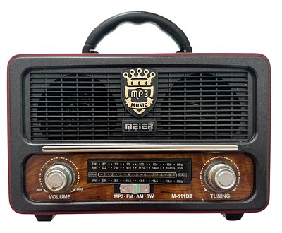 רדיו USB במראה רטרו, חברת MEIER. רדיו USB במראה רטרו מרהיב, חברת MEIER, כולל אפשרות לסוללות 