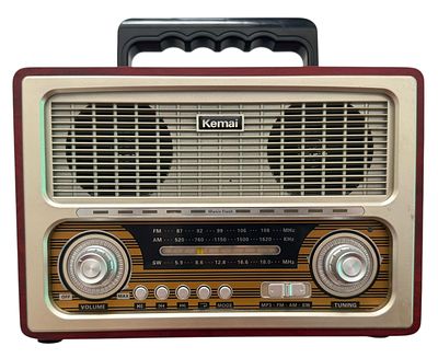 רדיו USB במראה רטרו, חברת KEMAI. רדיו USB במראה רטרו מרהיב, חברת KEMAI, כולל אפשרות לסוללות, כבל 