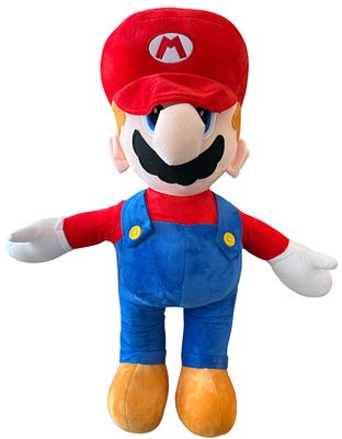 סופר מריו - בובת פרווה ענקית, מריו, סופר מריו Super Mario. בובת פרווה גדולה בדמותה של מריו ממשחק 