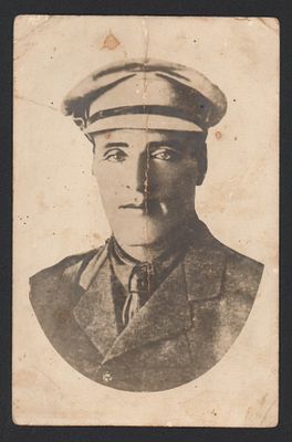 גלויה יוסף טרומפלדור, אסטוניה. גלוית ריל פוטו לא שכיחה של יוסף טרומפלדור. בגב הגלויה חותמת 