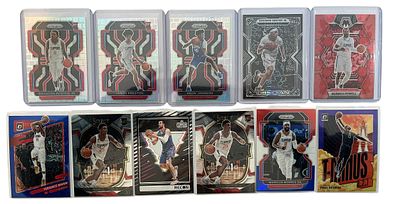 לוט 11 קלפי NBA של הקבוצה לוס אנג'לס קליפרס Los Angeles Clippers. הלוט כולל פרללים, קלפי רוקי 