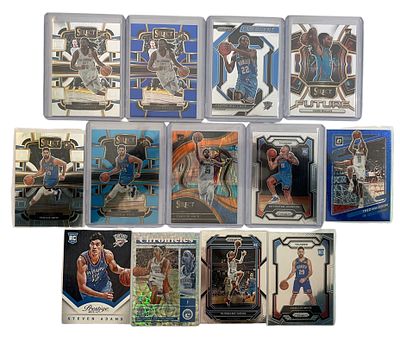 לוט 13 קלפי NBA של הקבוצה אוקלהומה סיטי ת'אנדר Oklahoma City Thunder. הלוט כולל פרללים 