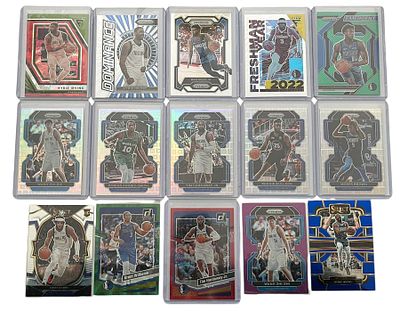 לוט 15 קלפי NBA של הקבוצה דאלאס מאבריקס Dallas Mavericks. הלוט כולל אינסרטים, פרללים, קלפי רוקי 