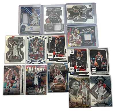 לוט 14 קלפי NBA של ג'ושוע פרימו Joshua Primo. הלוט כולל קלפי רוקי, פרללים, אינסרטים, 2 קלפי 