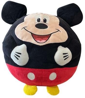 מיקי מאוס - בובת פרווה דיסני עגולה בדמות מיקי מאוס, Mickey Mouse. בובת פרווה עגולה בדמותו של קמע 
