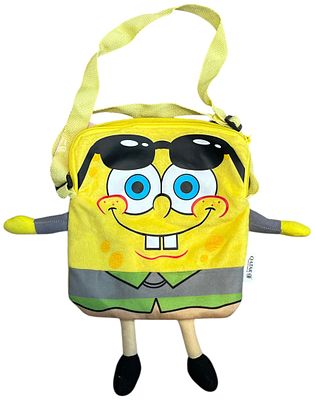 בובספוג - תיק גב בובת פרווה בדמות בובספוג Spongebob. תיק גב קטן בדמותו של בובספוג מכנס מרובע מסדרת 
