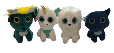 Happy Meal - לוט 4 בובות מסדרת McDonald's , Happy Meal TY, מתנת מקדונלס, שנת 2020. תוית מקורית. 