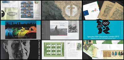 בולי פולין - לוט גדול של בולאות מפולין, כולל: 1. פולדר לאולימפיאדת לונדון 2012. 2. פולדר לציון 100 