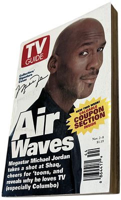 מייקל ג'ורדן - מייקל ג'ורדן TV GUIDE. מדריך טלוויזיה TV GUIDE, על השער: מייקל ג'ורדן, נובמבר 1996
