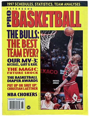 מייקל ג'ורדן - פרו בקסקטבול, מייקל ג'ורדן 1996. מגזין: פרו בסקטבול PRO BASKETBALL, עונת 1996-97, על 
