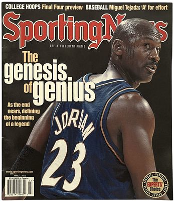 מייקל ג'ורדן - ספורטינג ניוז, מייקל ג'ורדן, 2003. מגזין: ספורטינג ניוז SPORTING NEWS, אפריל 2003. 