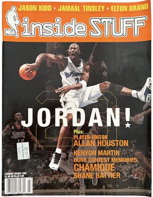 מייקל ג'ורדן - אינסייד סטאף, מייקל ג'ורדן, 2002. מגזין: אינסייד סטאף INSIDE STUFF, פברואר-מרץ 2002 